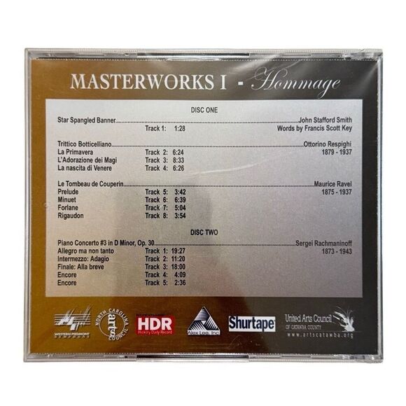 Western Piedmont Symphony Masterworks One Hommage ( CD, sealed ) - Picture 2 of 3